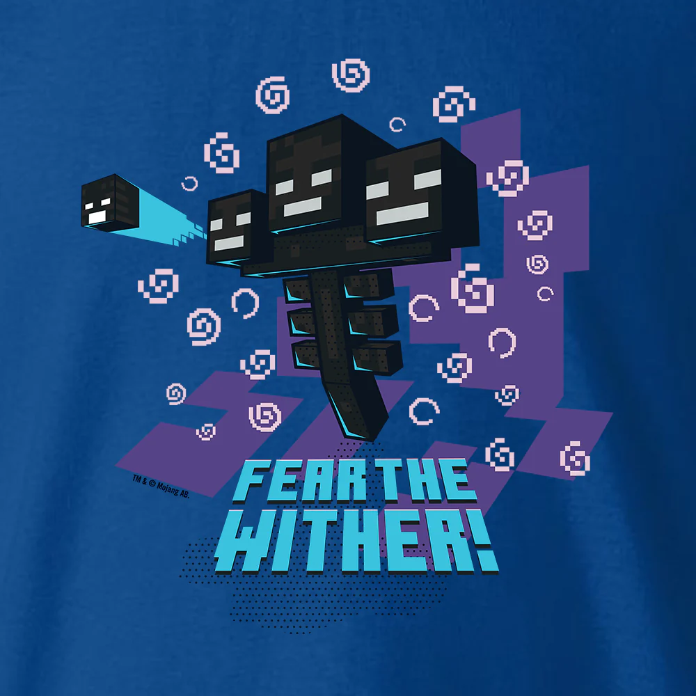 Minecraft Jolly Mobs Fear the Wither Kids Short Sleeve T-Shirt - Image 2