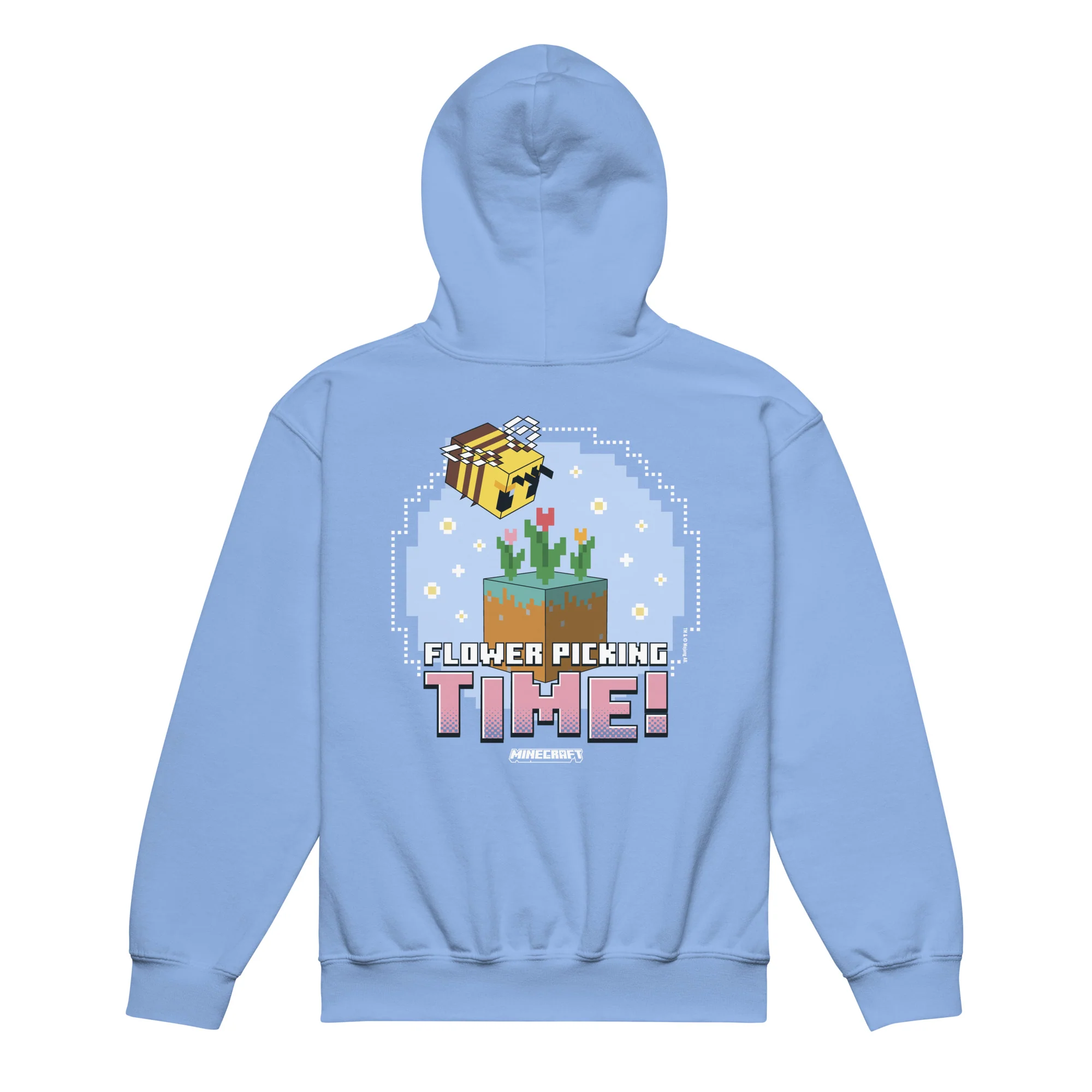 Minecraft Kids Hoodie Flower Picking Time