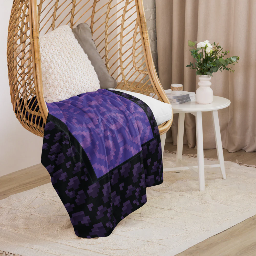 Minecraft Nether Portal Sherpa Blanket - Image 10