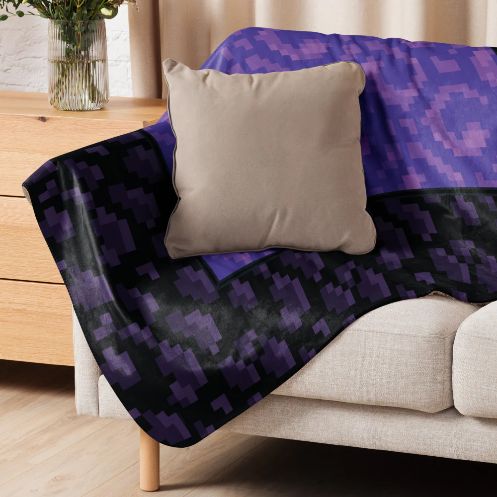 Minecraft Nether Portal Sherpa Blanket - Image 11