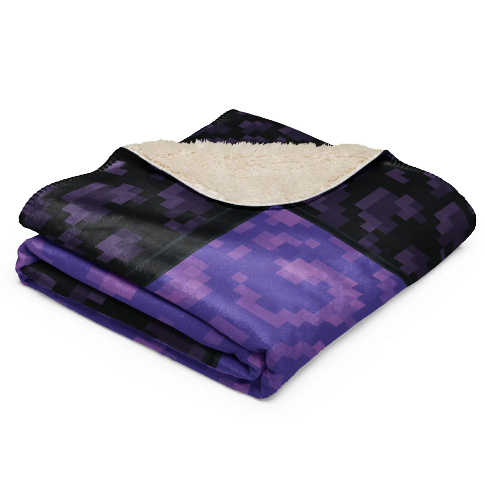 Minecraft Nether Portal Sherpa Blanket - Image 6