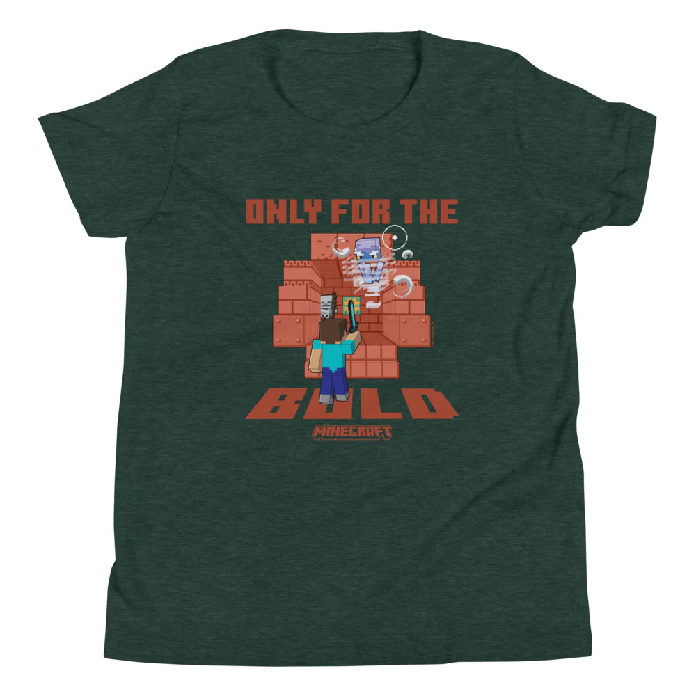 Minecraft Only For The Bold Kids T-Shirt - Image 3