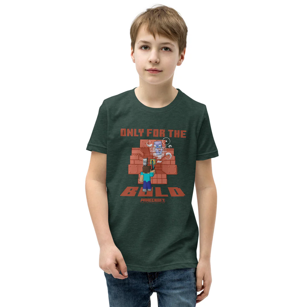 Minecraft Only For The Bold Kids T-Shirt - Image 4