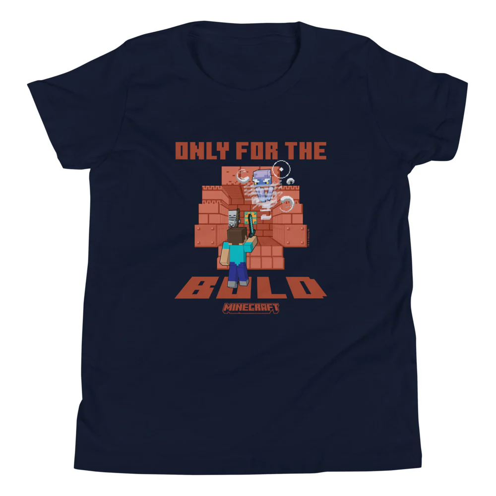 Minecraft Only For The Bold Kids T-Shirt - Image 5