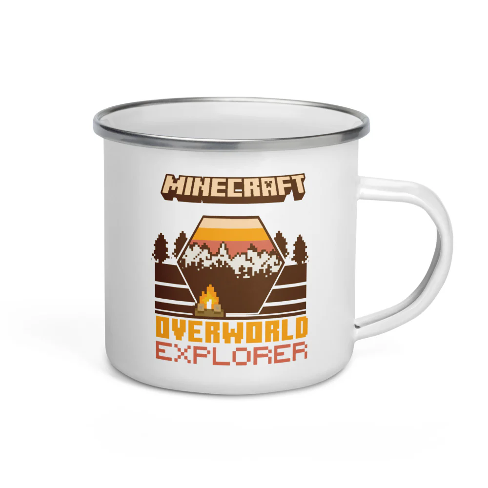 Minecraft Overworld Explorer Enamel Campfire Mug - Image 2