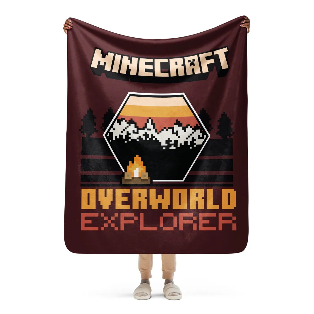Minecraft Overworld Explorer Sherpa Blanket - Image 13