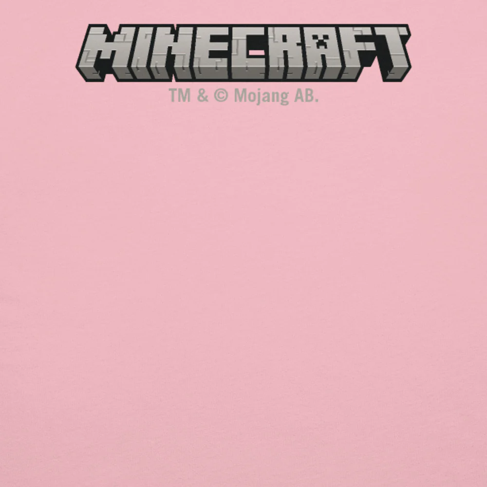Minecraft Pink Sheep Adult T-Shirt - Image 11