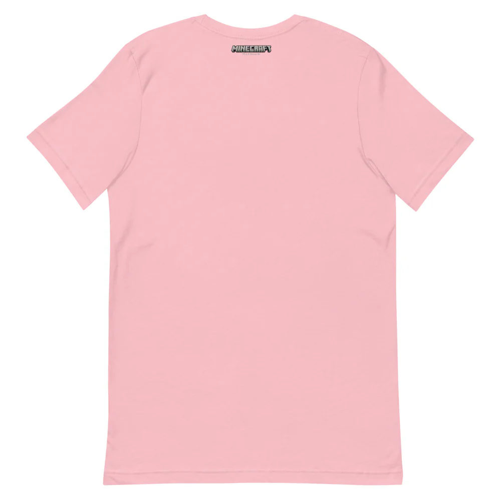 Minecraft Pink Sheep Adult T-Shirt - Image 12