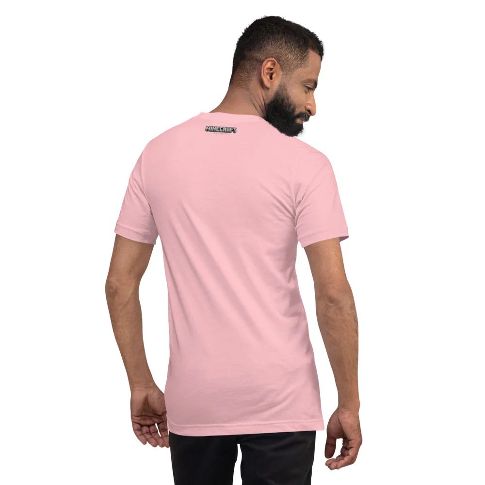 Minecraft Pink Sheep Adult T-Shirt - Image 14