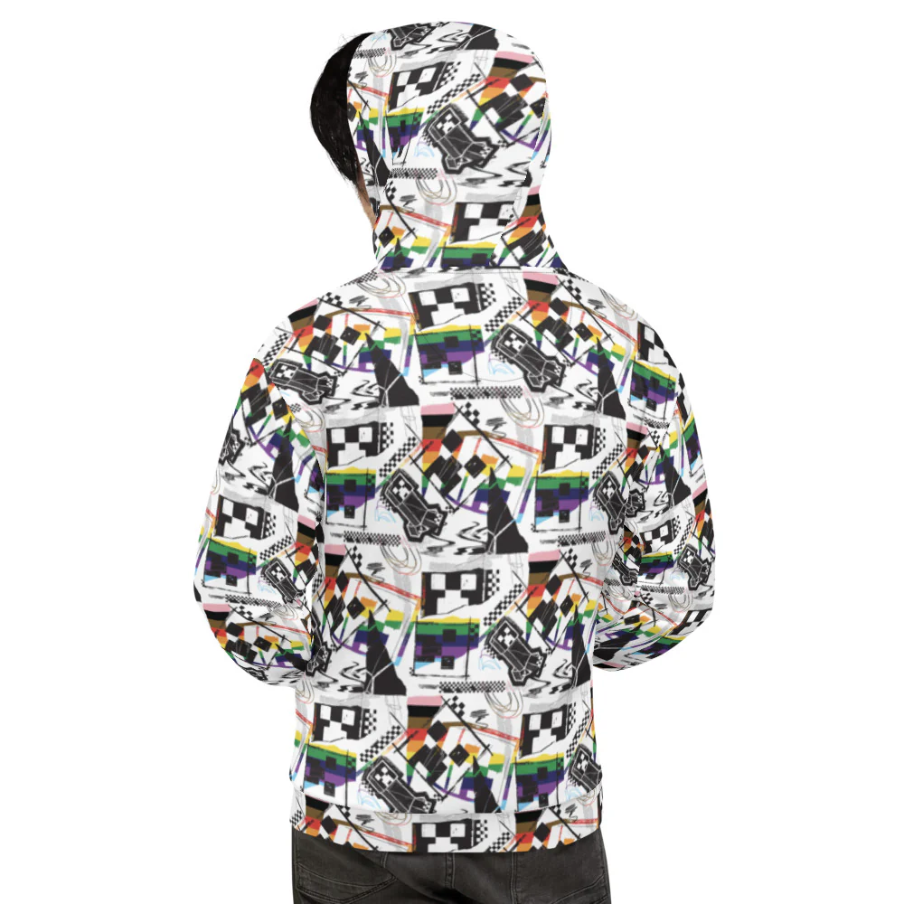 Minecraft Rainbow Adult Hoodie - Image 3