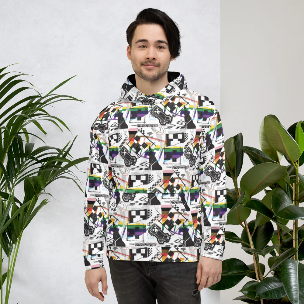 Minecraft Rainbow Adult Hoodie - Image 5
