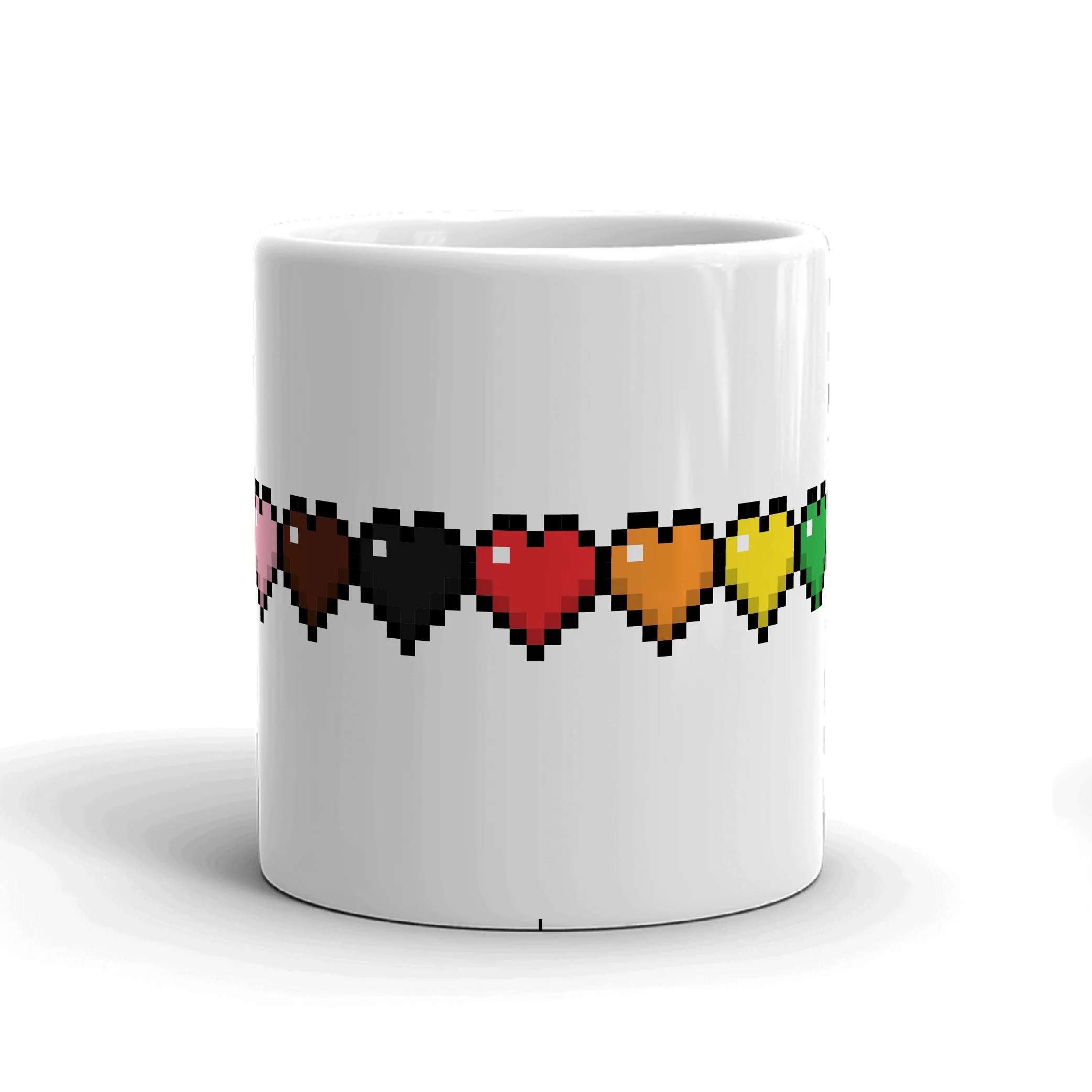 Minecraft Rainbow Life Bar White Mug - Image 2