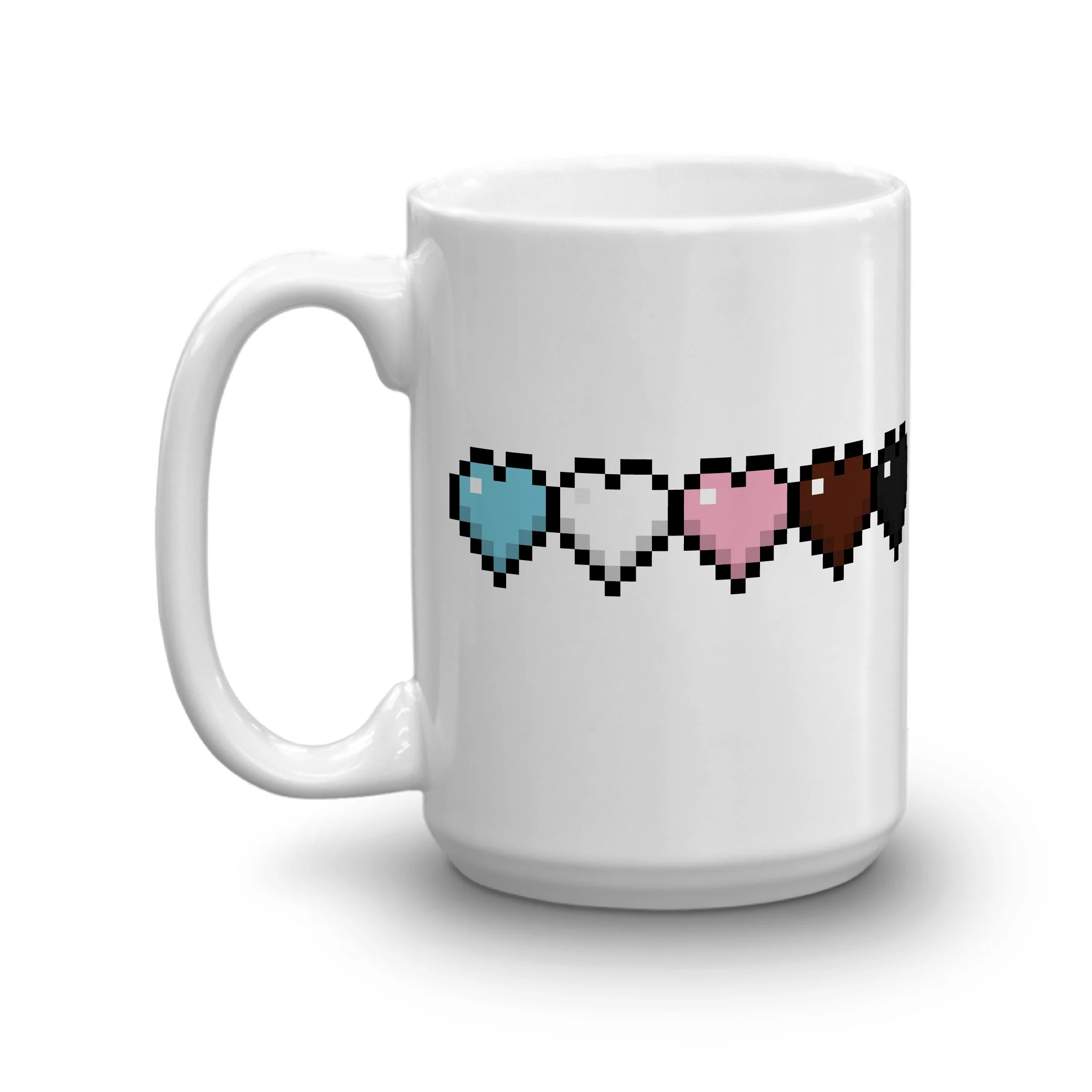 Minecraft Rainbow Life Bar White Mug - Image 4