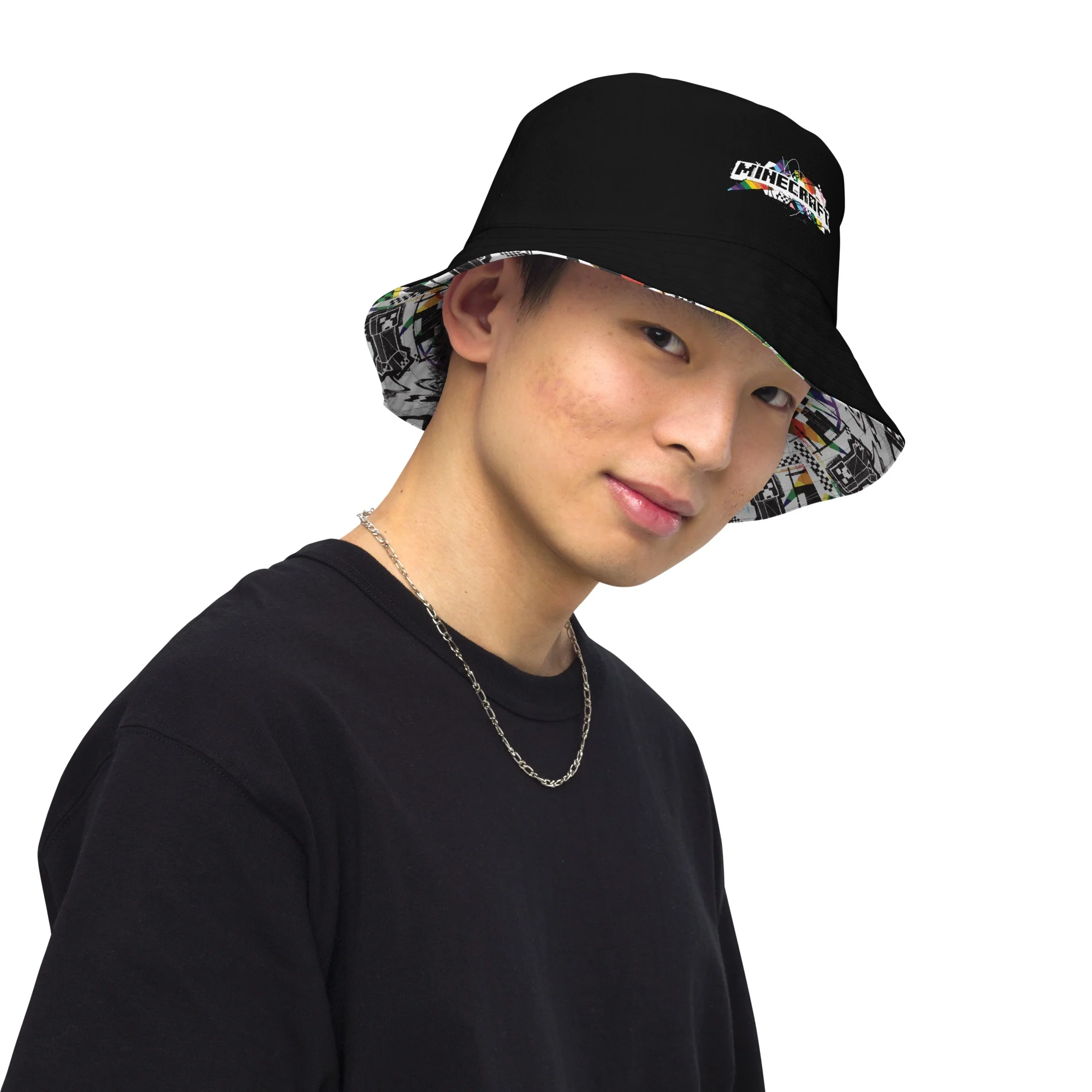 Minecraft Rainbow Reversible Bucket Hat - Image 5