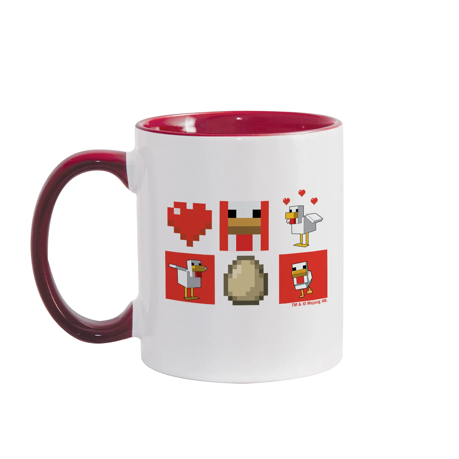 Minecraft Red Chicken Family Two-Tone Mug - Image 3