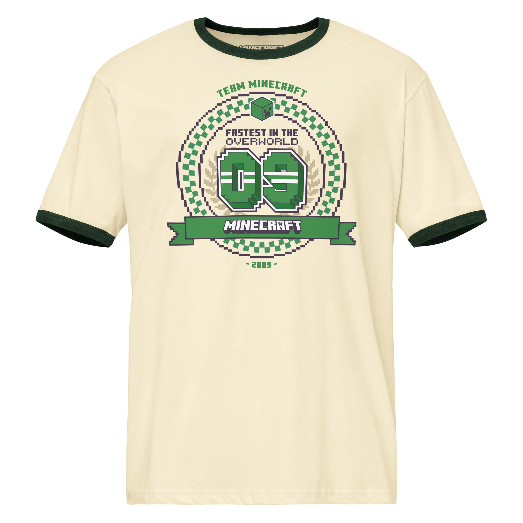 Minecraft Ringer T-Shirt Fastest In The Overworld