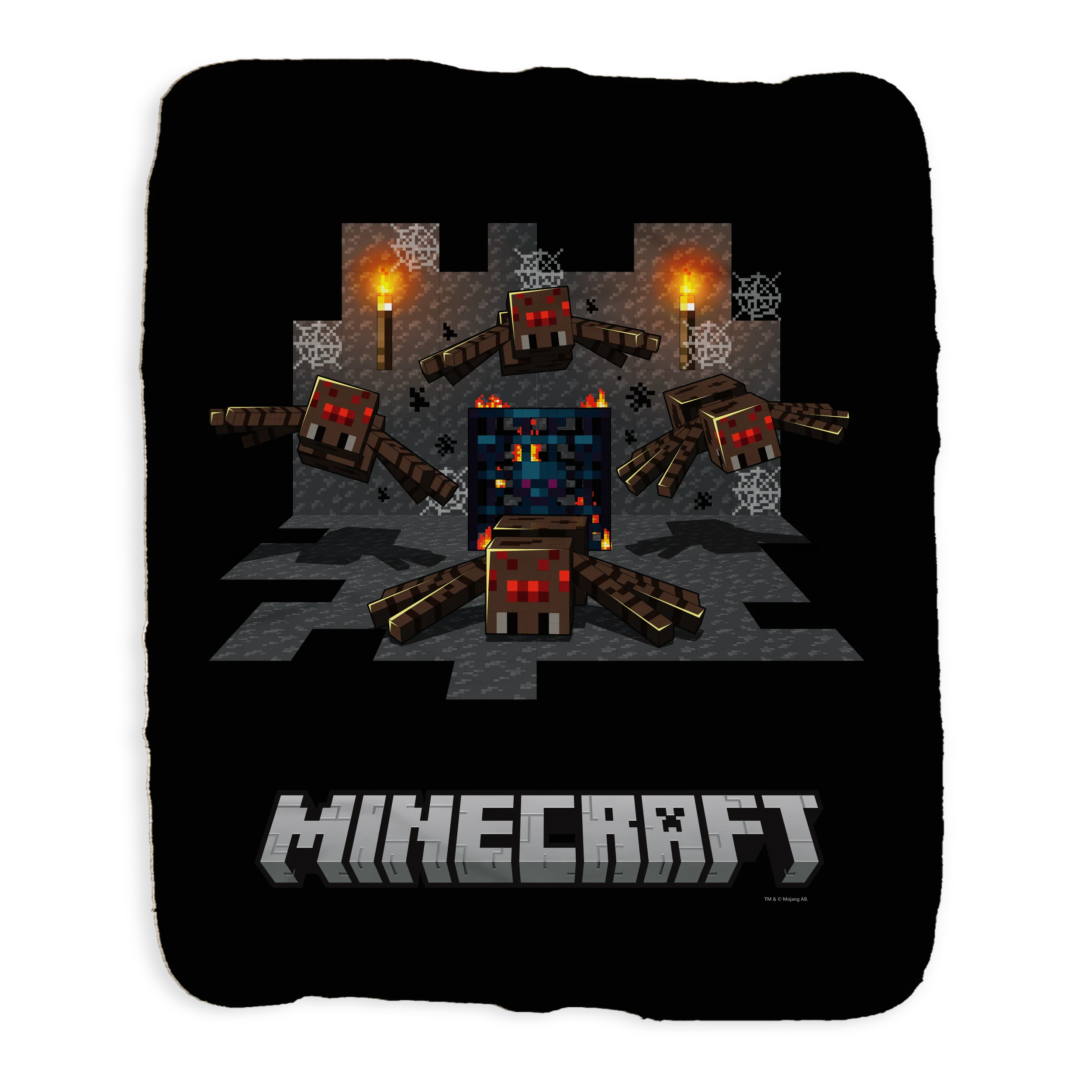Minecraft Spider Cave Sherpa Blanket - Image 3