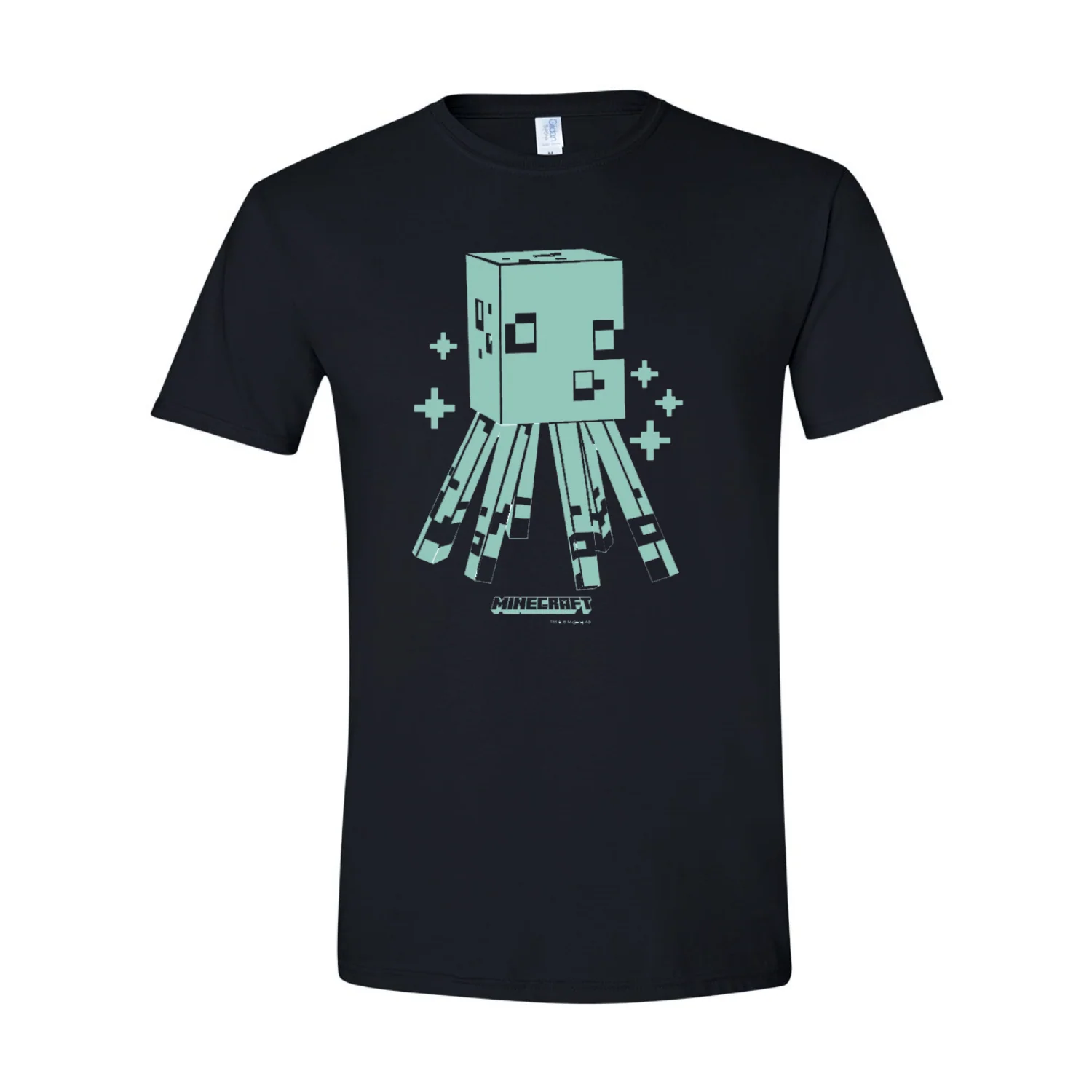 Minecraft Squid Glow In The Dark Adult Short Sleeve T-Shirt - Image 2