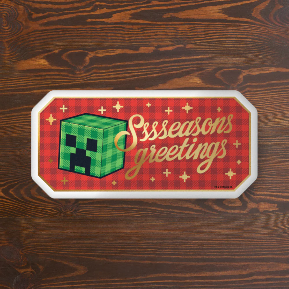 Minecraft Sssseasons Greetings Pillows - Image 4