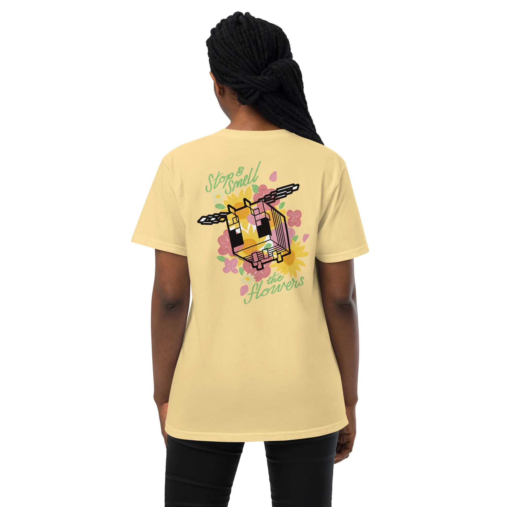 Minecraft Stop & Smell The Flowers T-Shirt - Image 5