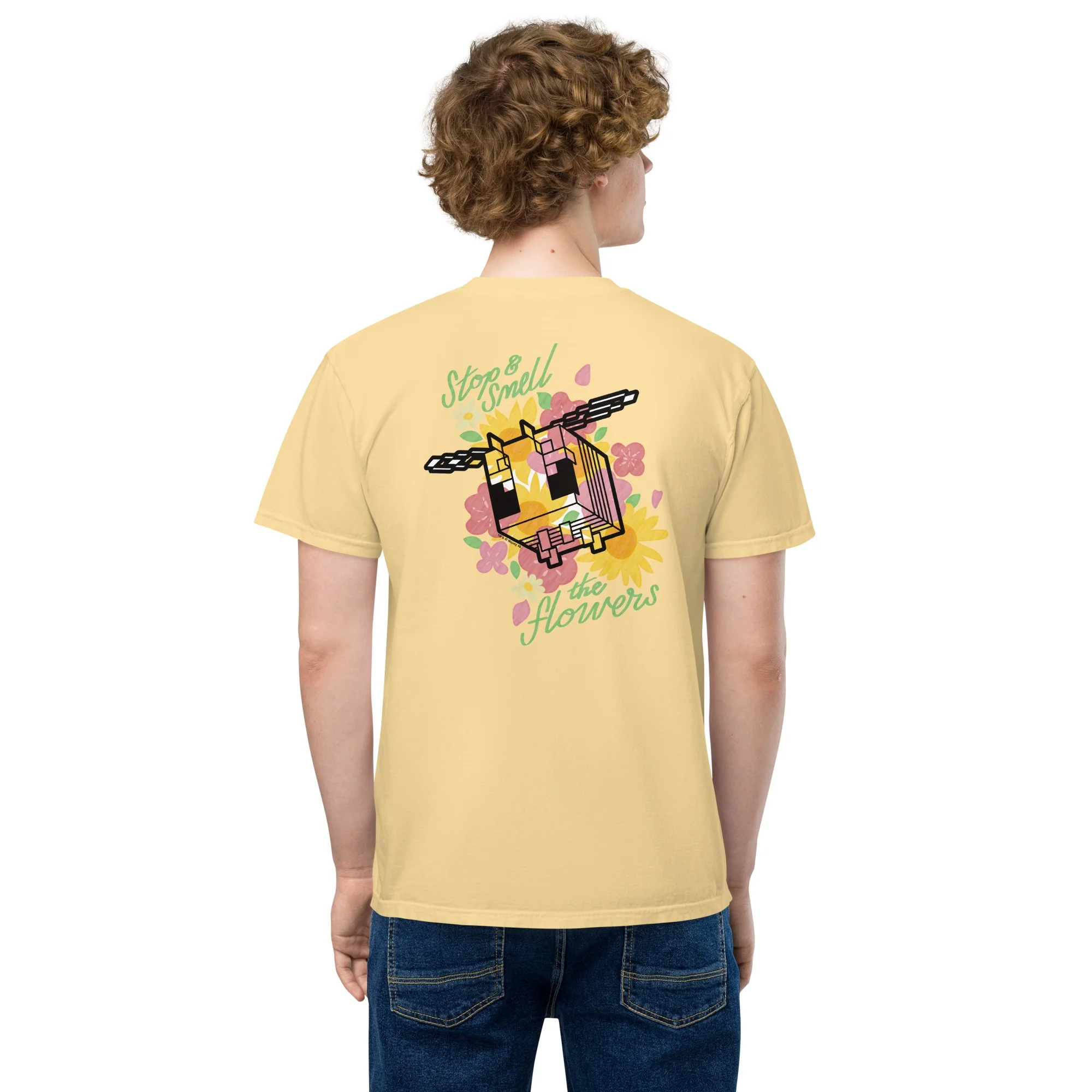 Minecraft Stop & Smell The Flowers T-Shirt - Image 7