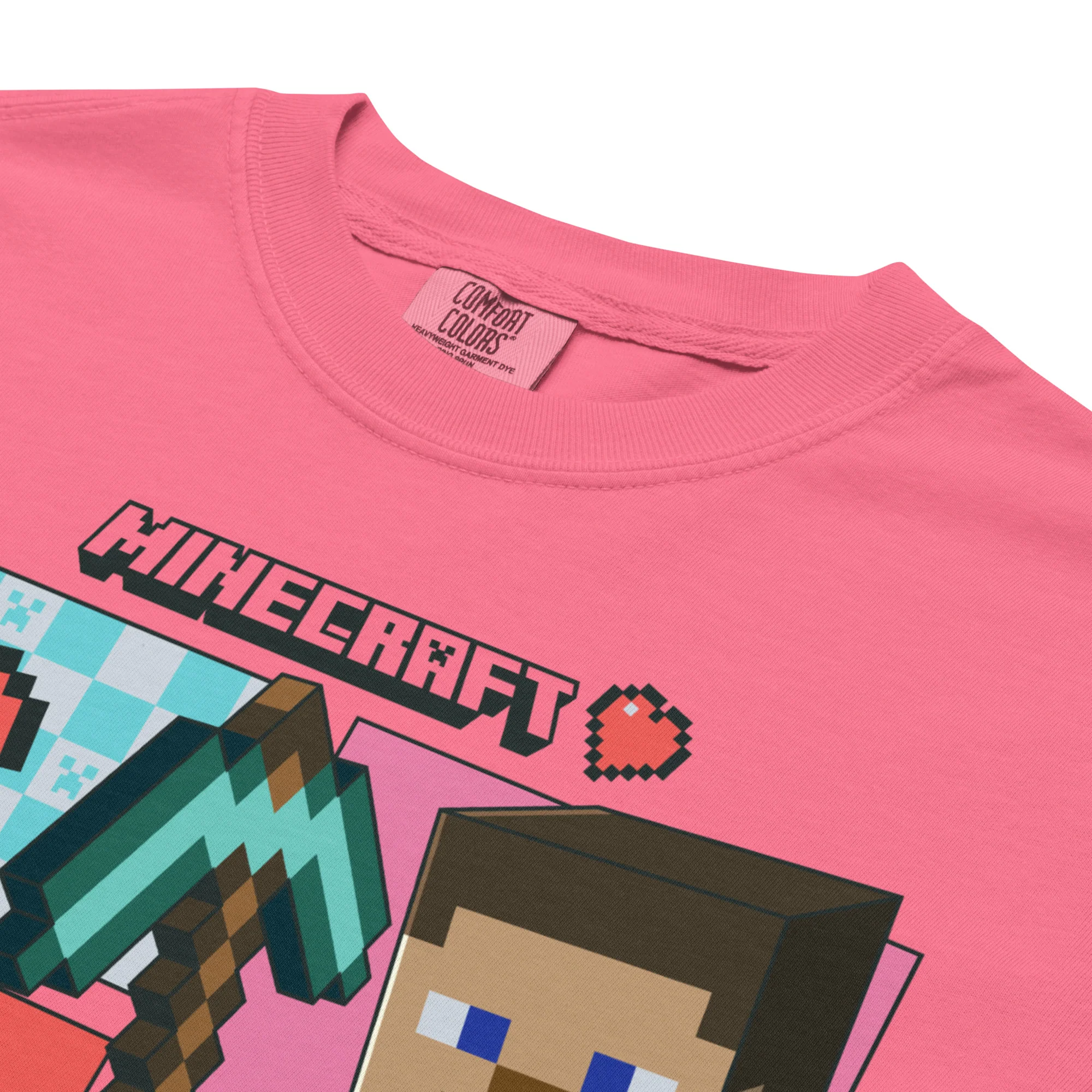 Minecraft T-Shirt Let's Team Up Comfort Colors - Image 3