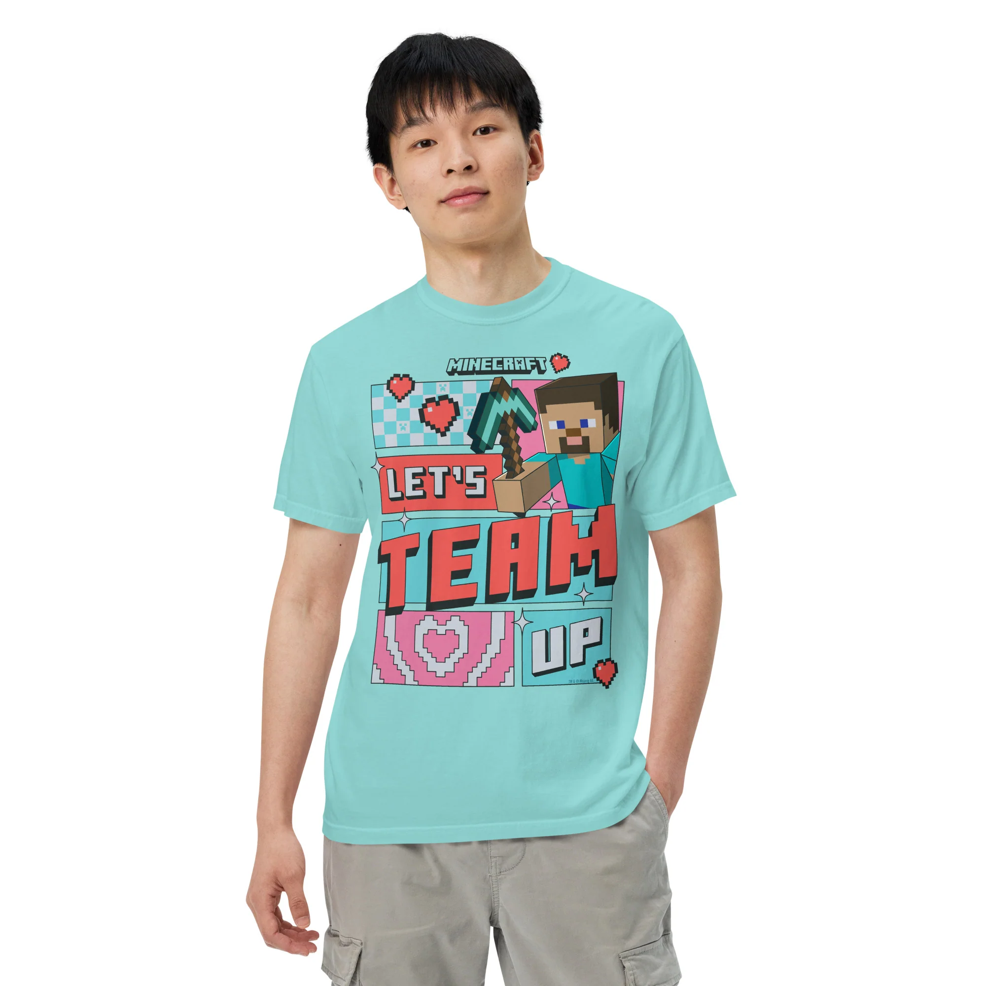 Minecraft T-Shirt Let's Team Up Comfort Colors - Image 6