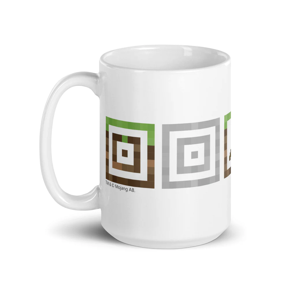 Minecraft Texture Icons White Mug - Image 4