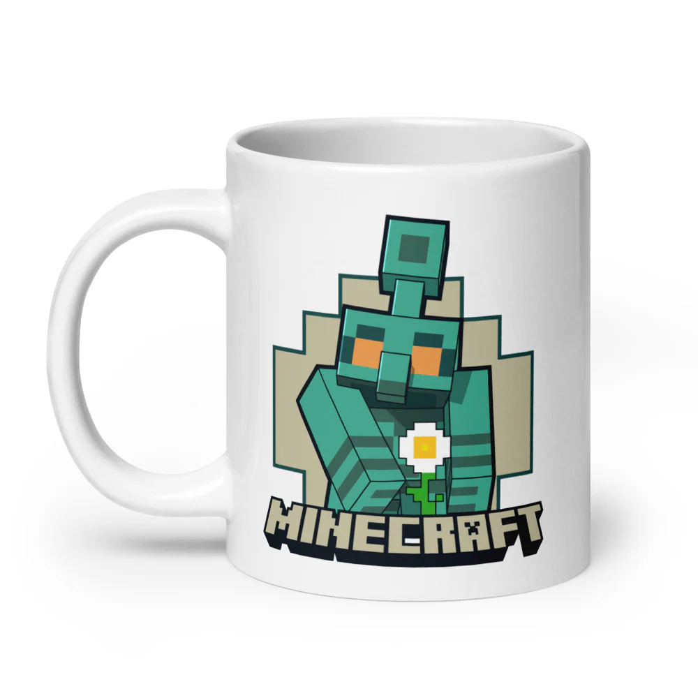 Minecraft The Copper Age Golem White Mug - Image 7