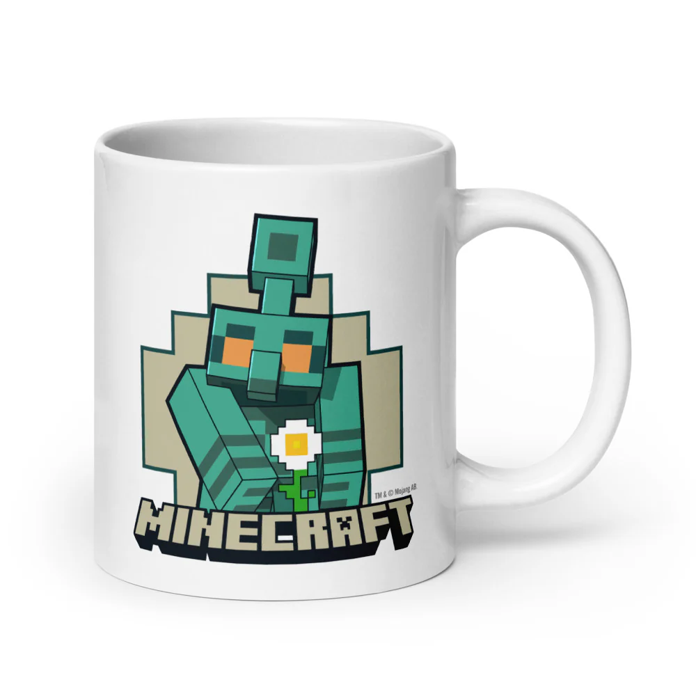 Minecraft The Copper Age Golem White Mug - Image 8