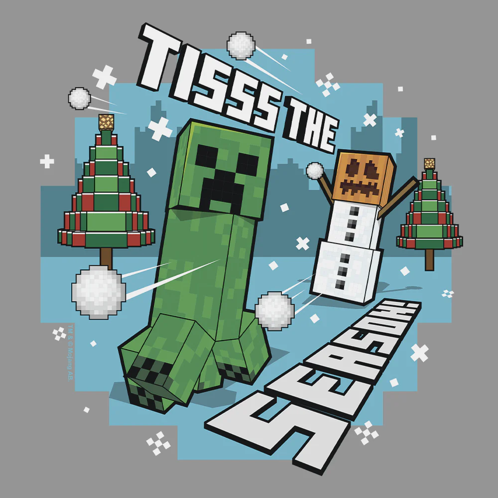 Minecraft Tis The Season Kids Short Sleeve T-Shirt - Image 2