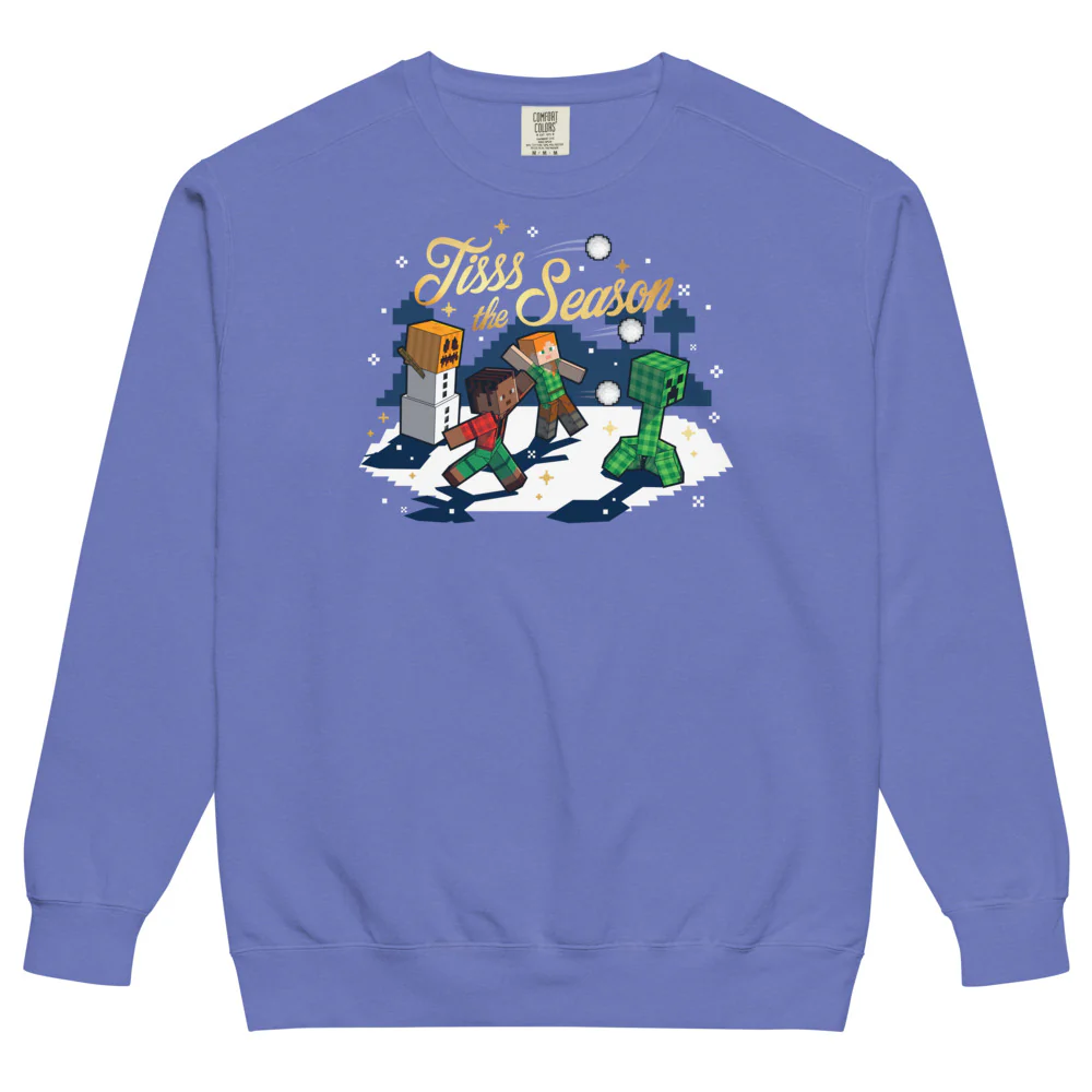 Minecraft Tisss The Season Comfort Colors Sweatshirt