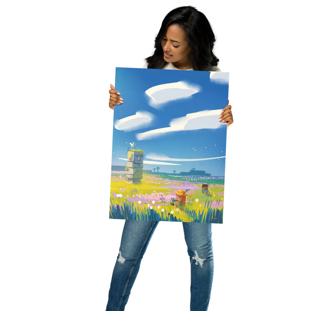 Minecraft Limited Loot Totem Field Premium Poster - Image 2