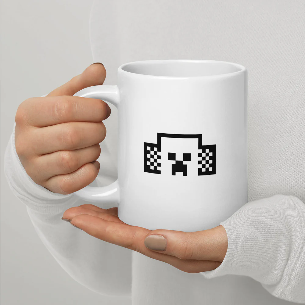 Minecraft Tuned In Creeper White Mug - Image 15