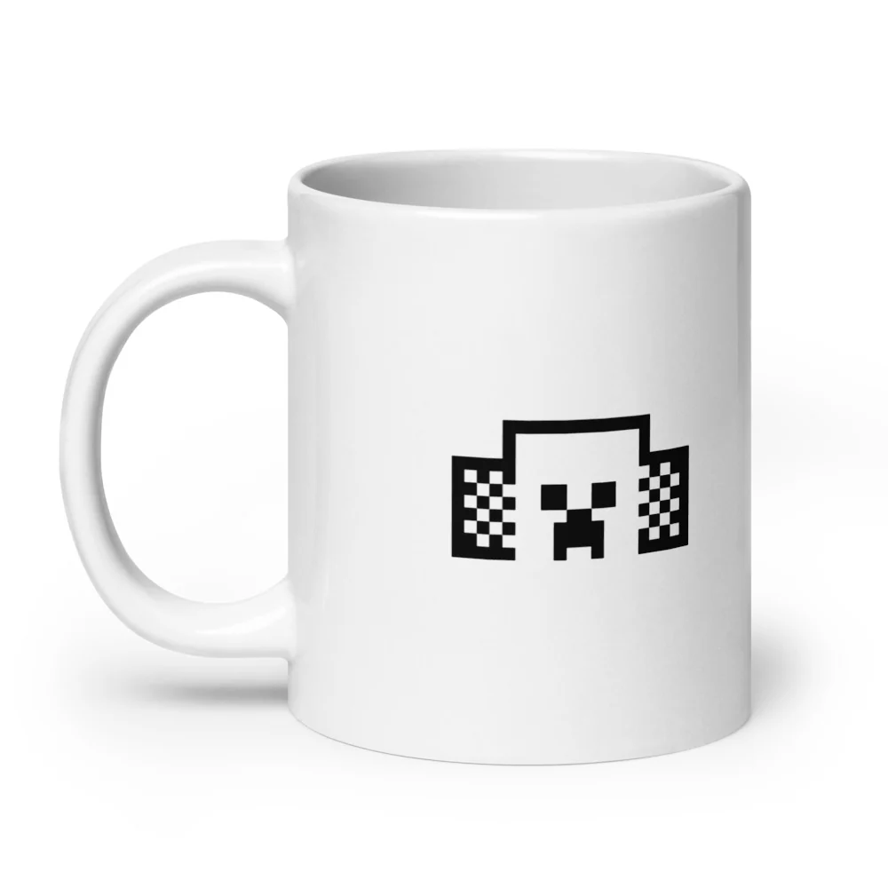 Minecraft Tuned In Creeper White Mug - Image 19