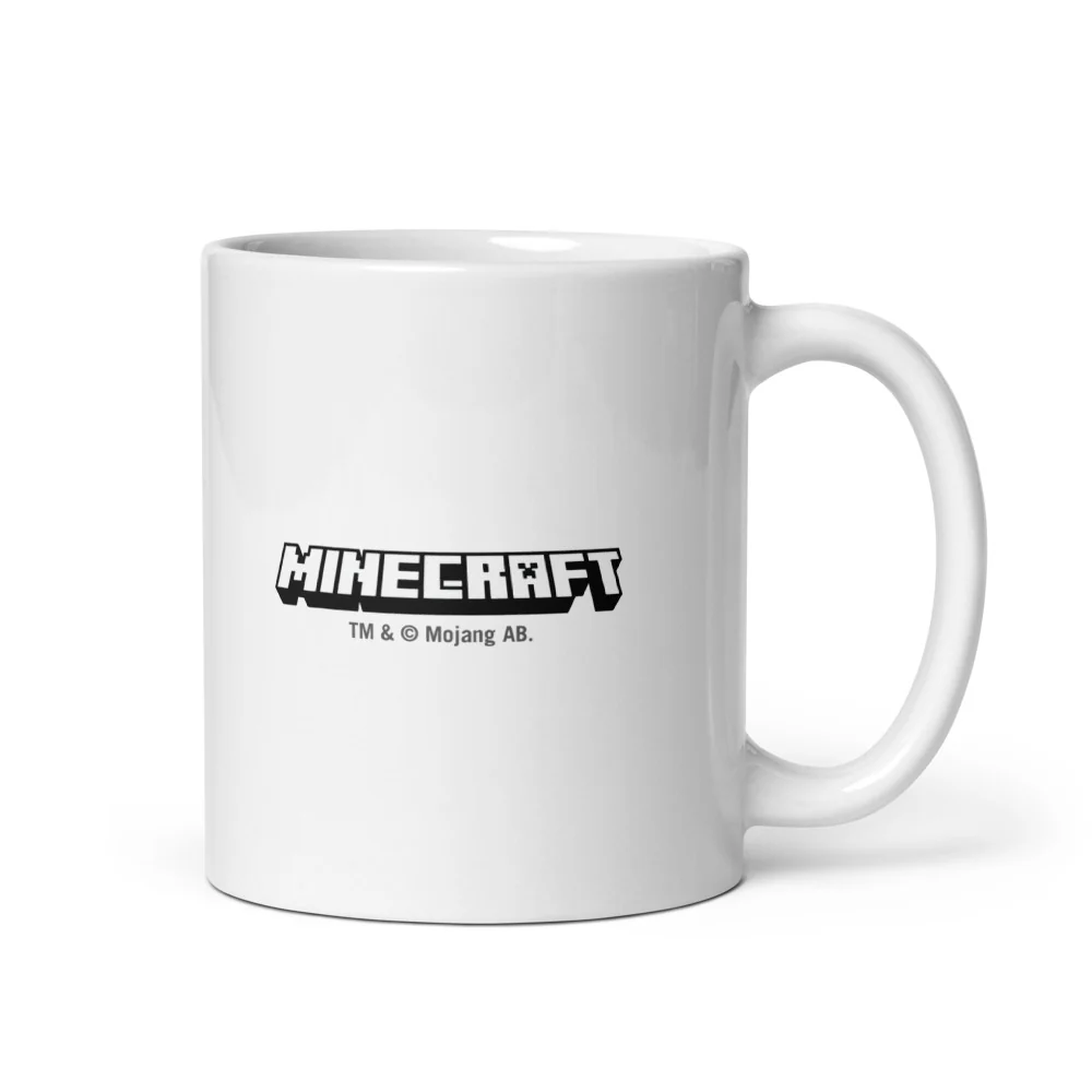 Minecraft Tuned In Creeper White Mug - Image 2