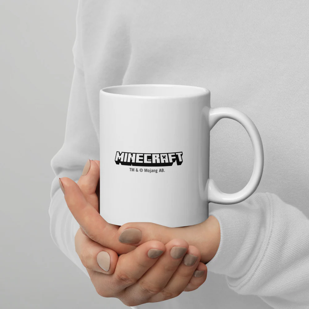Minecraft Tuned In Creeper White Mug - Image 4