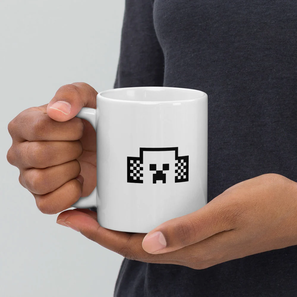 Minecraft Tuned In Creeper White Mug - Image 5