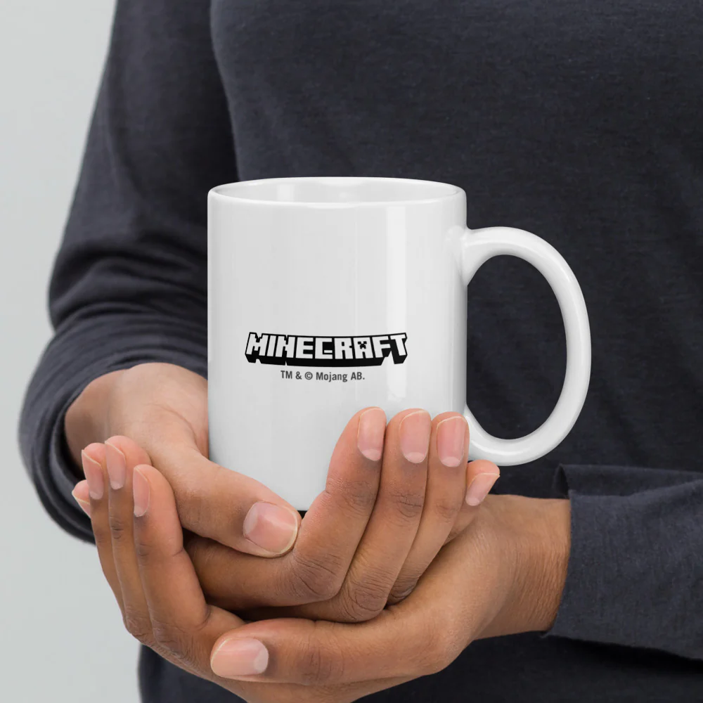 Minecraft Tuned In Creeper White Mug - Image 6
