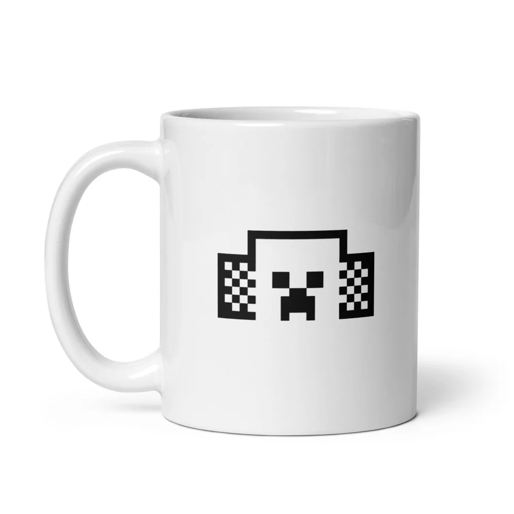 Minecraft Tuned In Creeper White Mug - Image 8