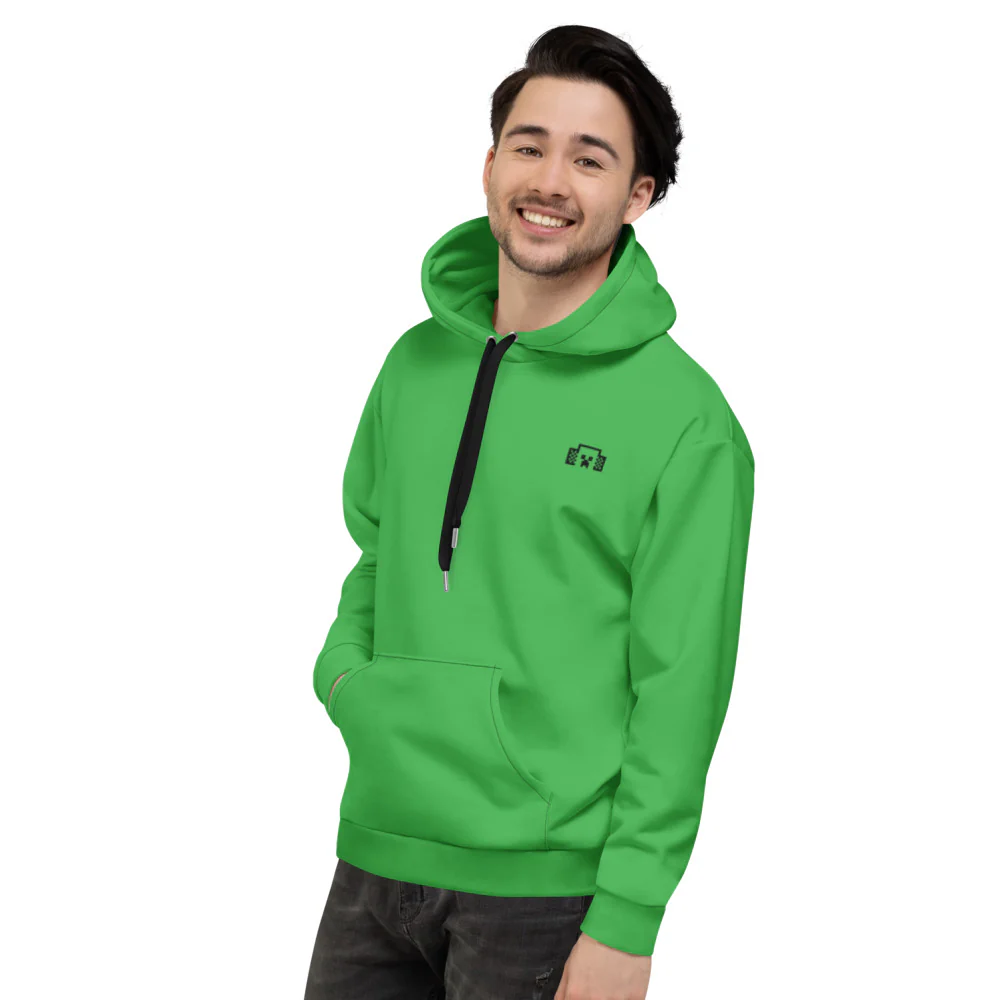 Minecraft Tuned In Green Creeper Adult Hoodie - Image 8