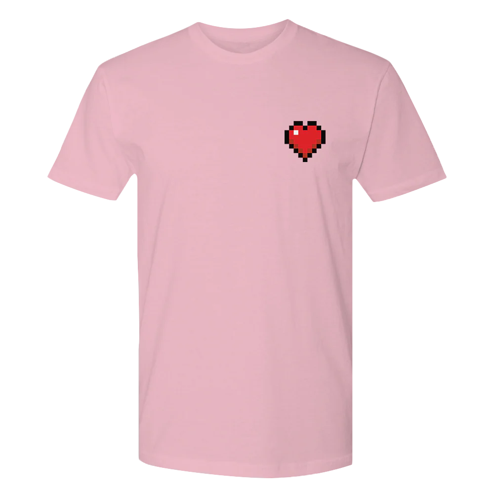 Minecraft Heart Badge Adult Short Sleeve T-Shirt - Image 3