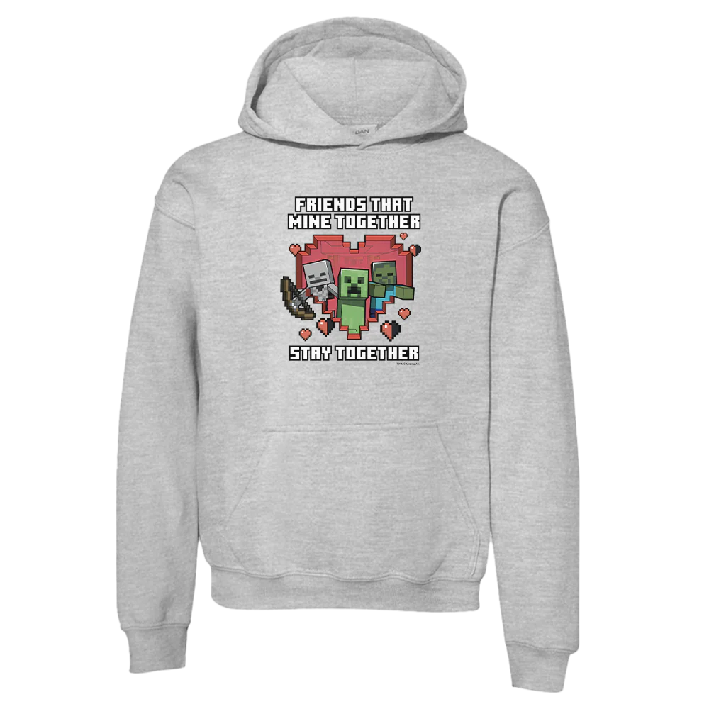 Minecraft Stay Together Kids Hooded Sweatshirt