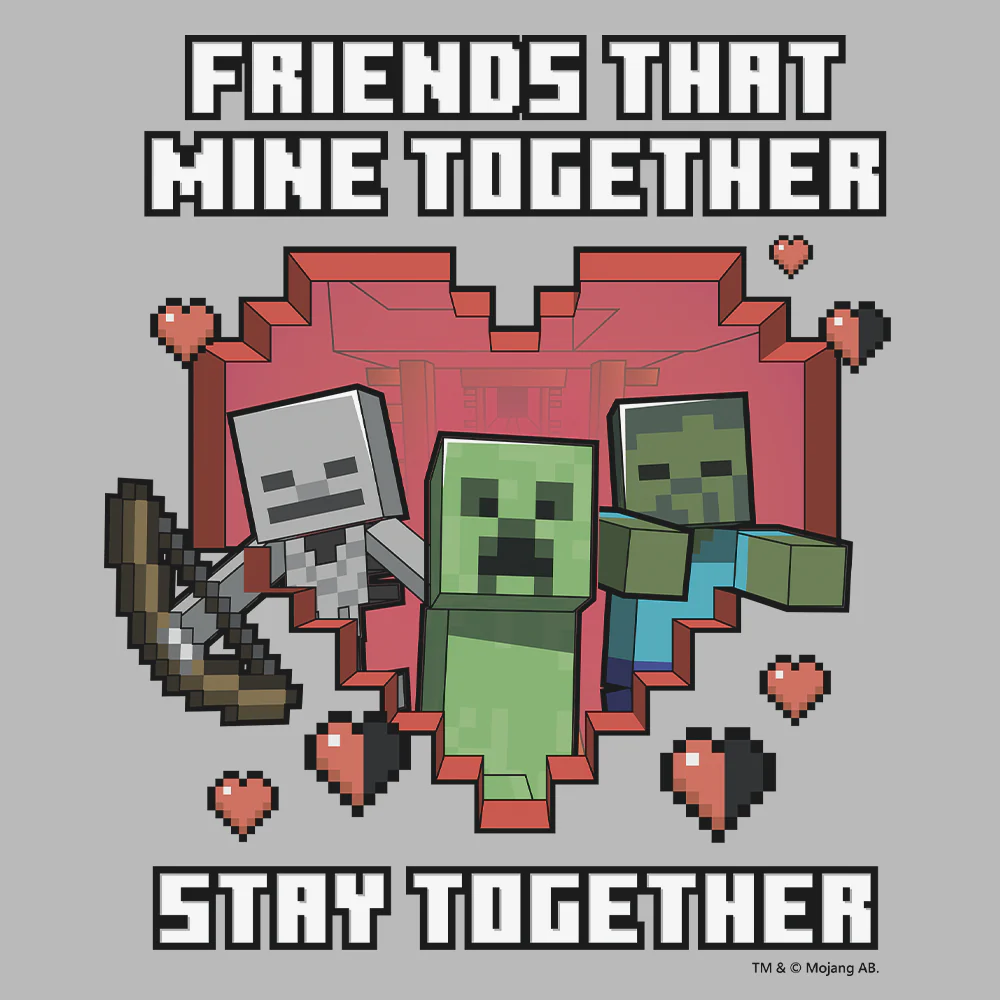 Minecraft Stay Together Kids Hooded Sweatshirt - Image 2