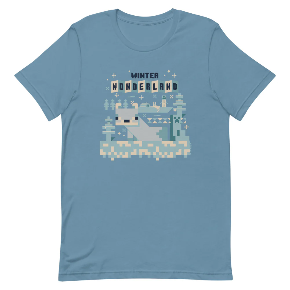 Minecraft Winter Wonderland Adult T-Shirt
