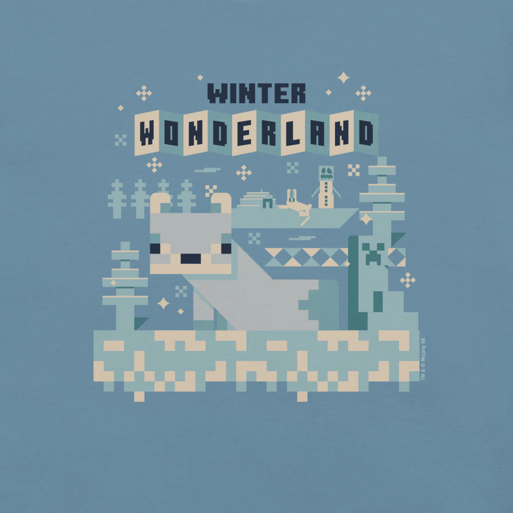 Minecraft Winter Wonderland Adult T-Shirt - Image 2
