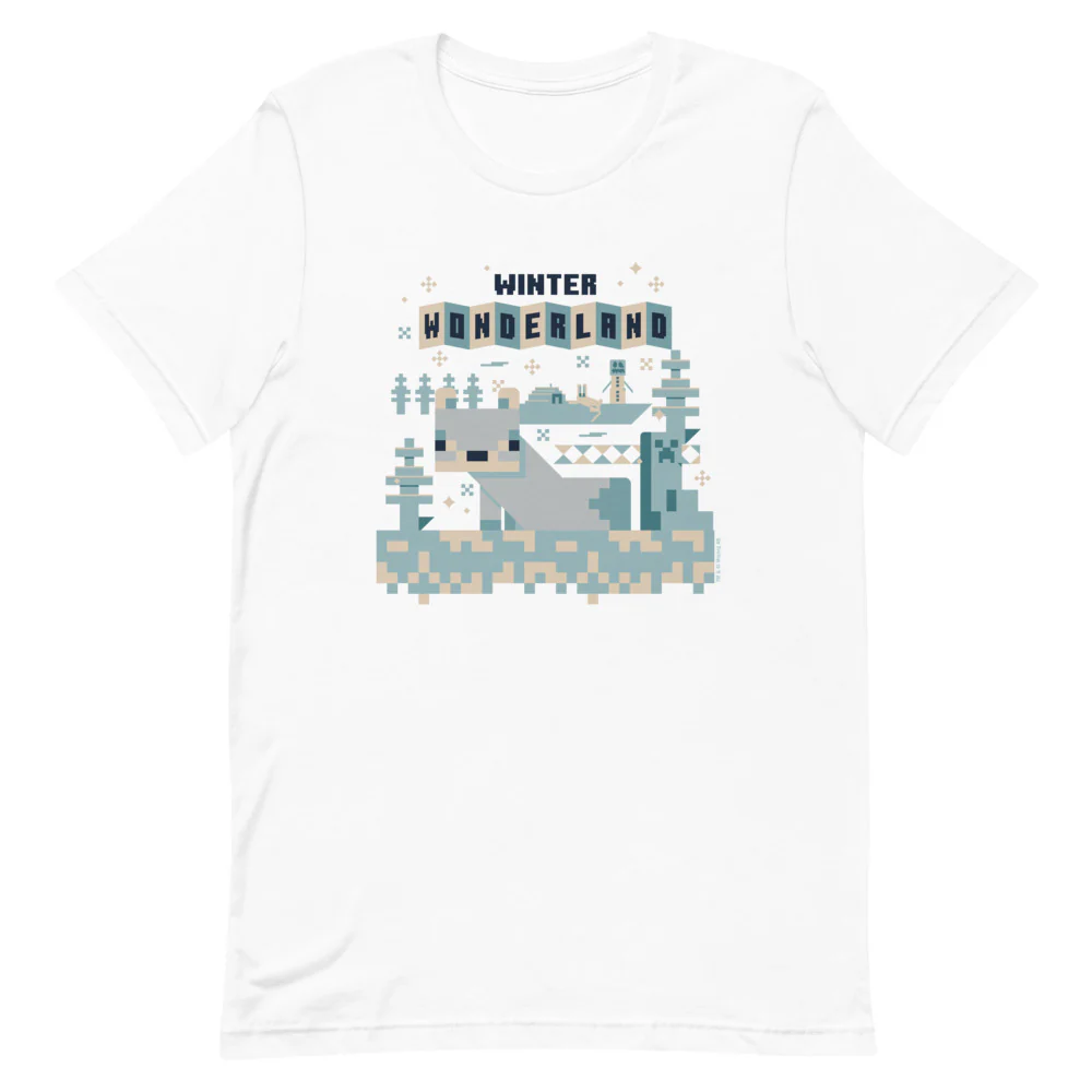Minecraft Winter Wonderland Adult T-Shirt - Image 5