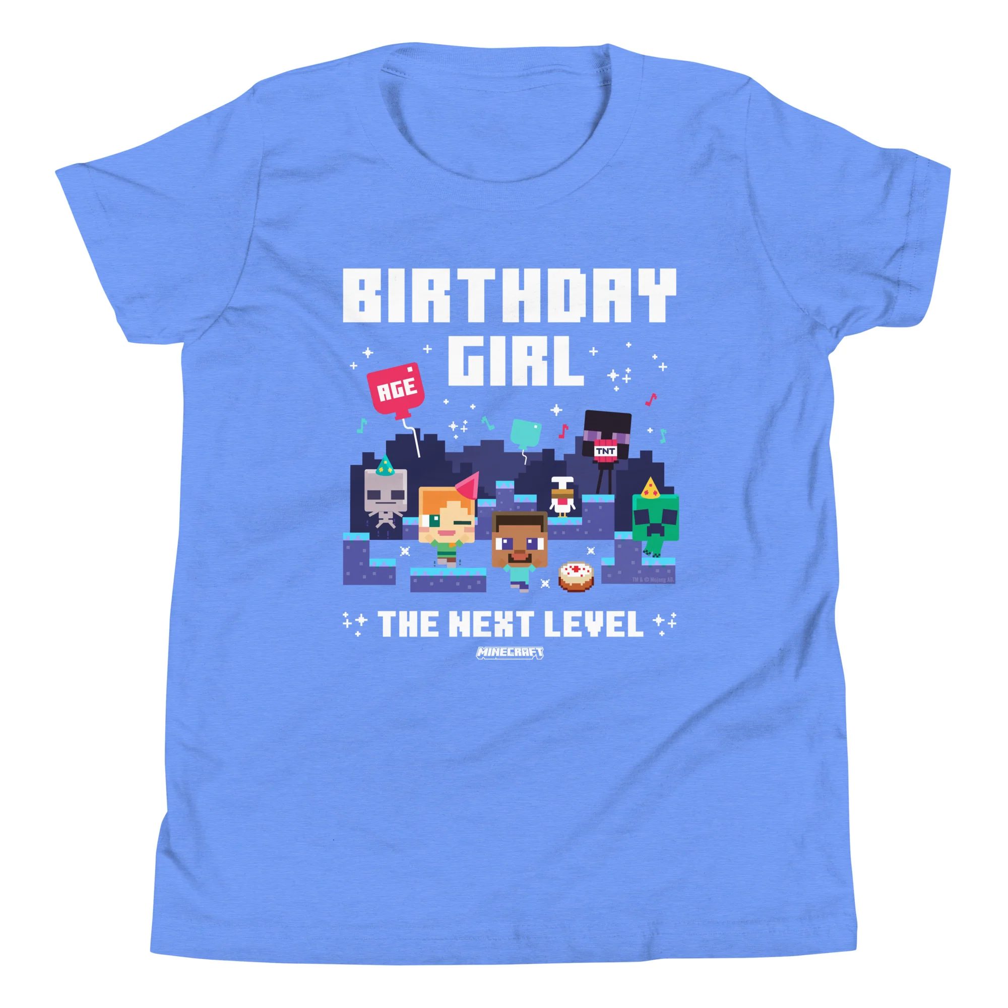 Minecraft Kids T-Shirt Birthday Girl Personalized Age