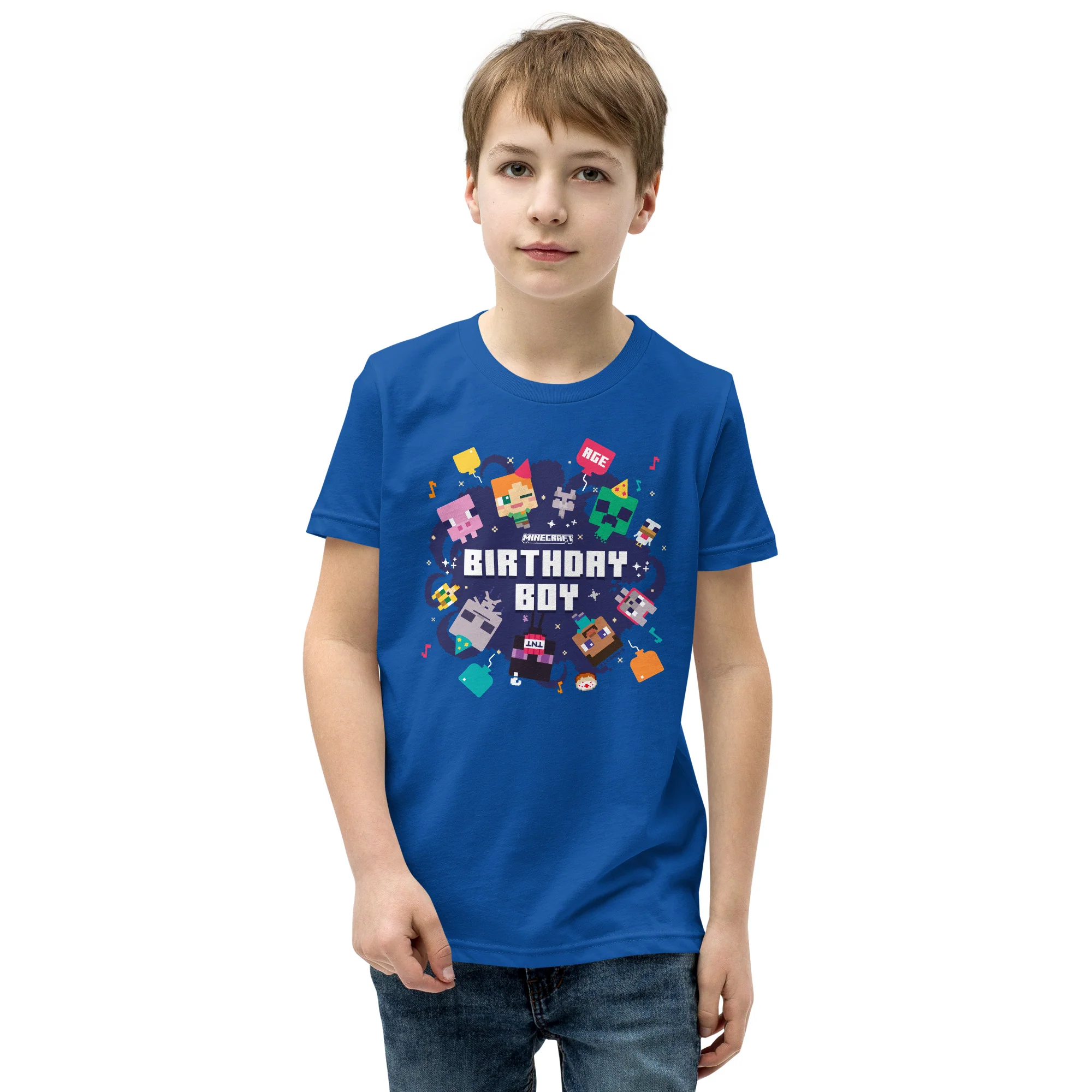 Minecraft Kids T-Shirt Birthday Boy Personalized Age - Image 2